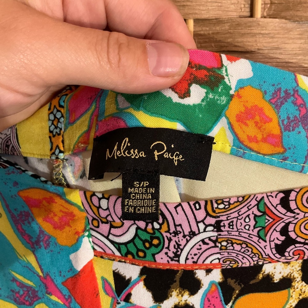 Melissa Paige Patchwork Midi Skirt - Picture 11 of 15